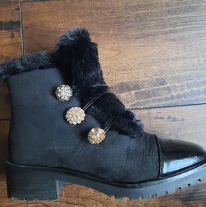 Nanette Lepore Rhinestone ankle boots